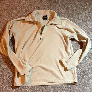 The North Face Light Tan Quarter-Zip Pullover
